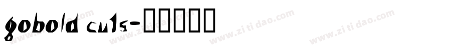 Gobold CUTS字体转换